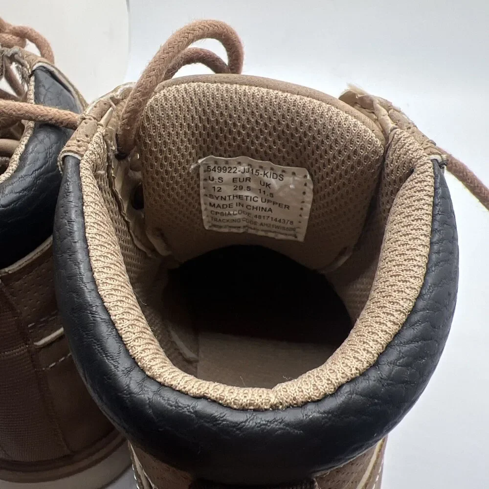 Levis Little Boy's Dean-Walker Sneaker Boots High-Top Shoes Mocha/Tan Sz 12